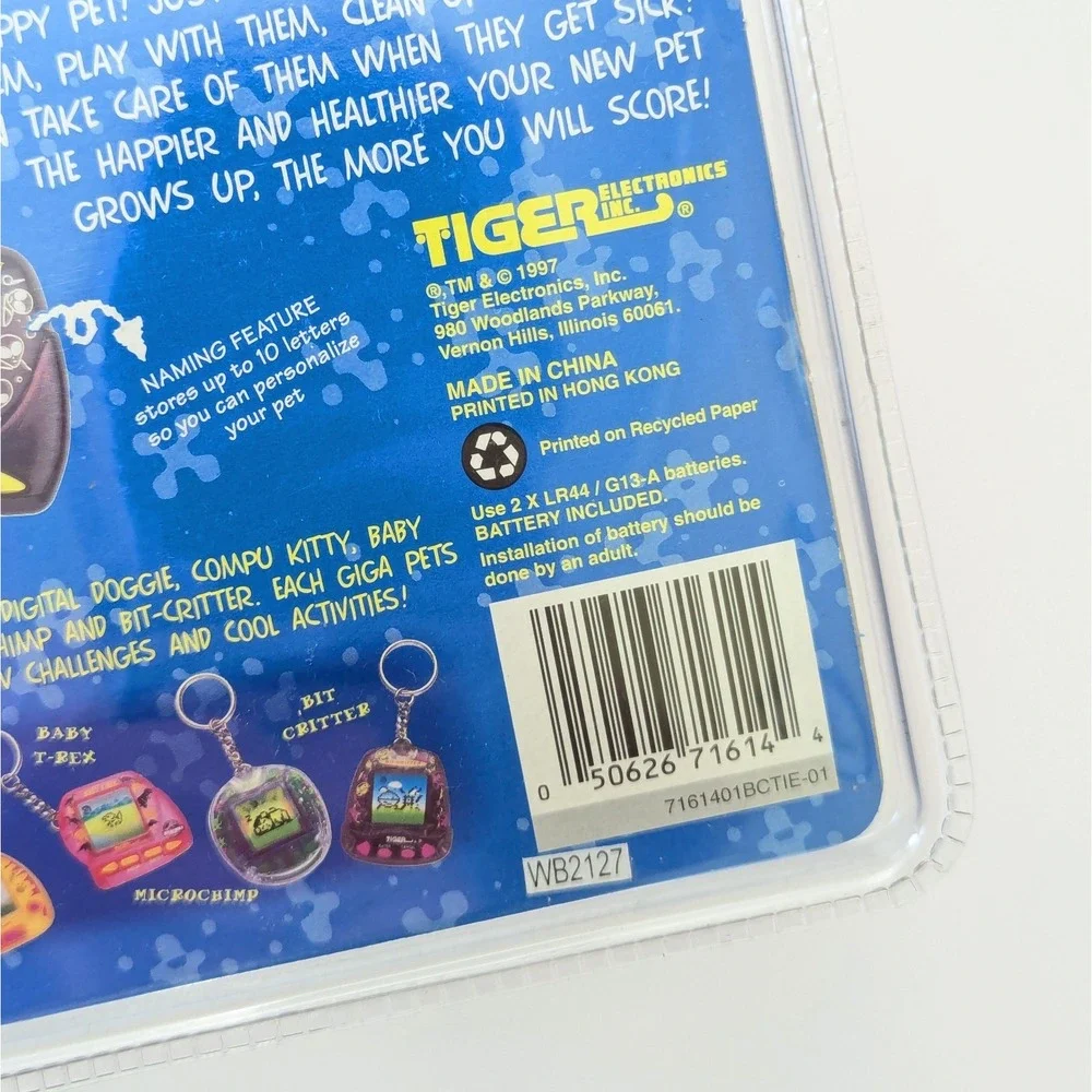 Vtg Tiger Electronics Giga Pets Virtual Alien Interactive Toy 1997 Sealed In Pkg